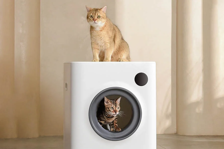 auto scooping litter box