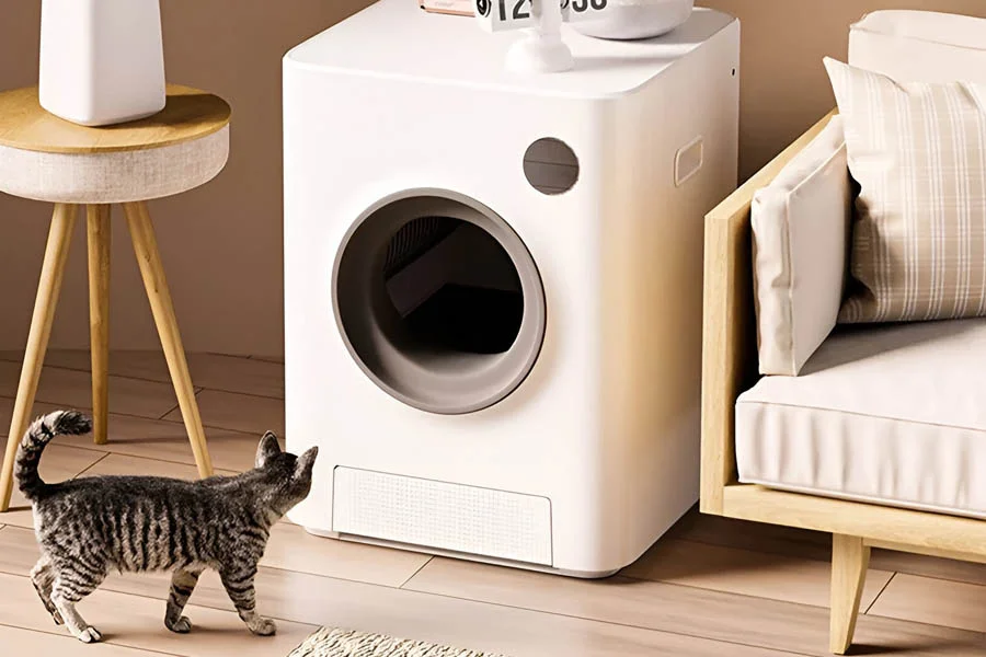 auto scooping litter box